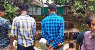 রাজবাড়ীতে ঢাকাগামী একটি পশুবাহী ট্রাক উল্টে ২ ব্যবসায়ী নিহত